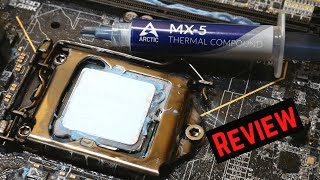 Arctic MX5 Thermal Paste  Review amp Comparison [upl. by Senzer226]