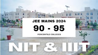 9095 Percentile in JEE Mains 2024  NITs amp IIITs By JEE Mains Percentile  Collegemitra [upl. by Loftus]