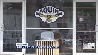 Diocese to close Aquin Catholic High School in Freeport creates ‘micro academy’ [upl. by Ayerhs]