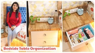 Bedside Table Organization  How to Organize Bedside Table Efficiently  Home n Much More [upl. by Nolie369]