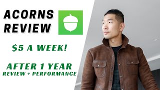 Acorns Review 2021 1 Year Update [upl. by Olihs66]