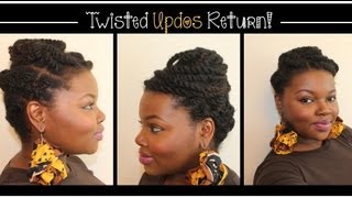 Twisted Updos Return  Protective Style Tutorial [upl. by Mesics375]