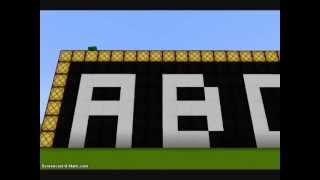 Tutoriel Minecraft chiffres et lettres FRANCAIS [upl. by Attenad630]