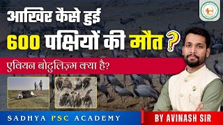 Migratory birds killed in Sambhar Lake due to Avian botulism By Avinash Sir sadhyapscacademy [upl. by Negiam172]