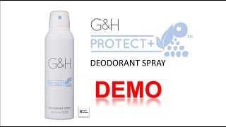 Deodorant Spray Demo  GampH Protect  Amway [upl. by Alad]