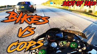 Most INSANE Motorcycle Police Chases Of 2023  Bikes VS Cops [upl. by Enyaj]