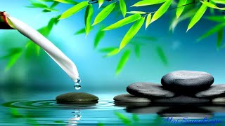 Overcome Stress and Insomnia Relaxing Piano and Bamboo Water Sounds for Better Sleep [upl. by Ynattyrb]