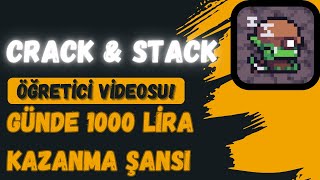 GÜNDE 1000 TL KAZANMA ŞANSI Crack amp Stack TELEGRAM OYUNU ÖĞRETİCİ VİDEOSU [upl. by Zennas490]