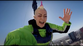 JUMPING OFF THE STRATOSPHERE  TERRIFYING Las Vegas Vlog [upl. by Tnafni]