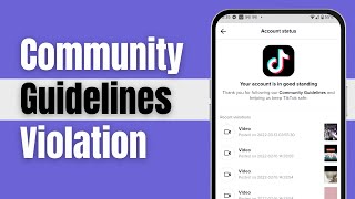 How to Fix Tiktok Community Guidelines Violation Problem  2024 Updated Guide [upl. by Azrim]