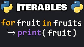 Learn Python ITERABLES in 6 minutes 🔂 [upl. by Lerak]