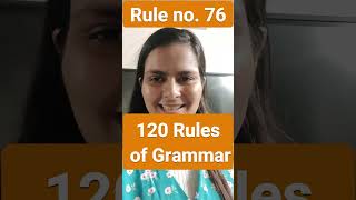 120 rules of grammar  Rule 76 Grammar Rules  Nimisha Bansal [upl. by Shelbi744]