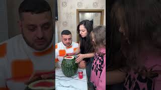 OMG Coca Cola in a watermelon😂 shorts Best video by MoniLina [upl. by Zoeller369]