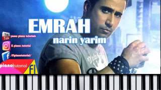 Emrah Narim narin yarim notalari piano tutorial notlari sintezator korg pa 80 50 800 pa3x [upl. by Eiralih]