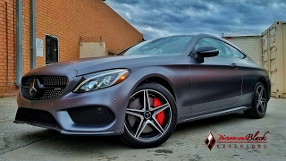 Project Mercedes Benz C43 AMG Coupe Wrapped in Satin Dark Grey AKA Frozen Grey by DBX [upl. by Dielu]