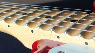 NO AUDIO 25 Minutes of scalloping a stratocaster neck [upl. by Lavona]