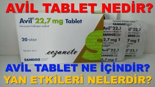 Avil Tablet Nedir Avil Tabletin Yan Etkileri Nelerdir Avil Tablet Nasıl Kullanılır [upl. by Bab]