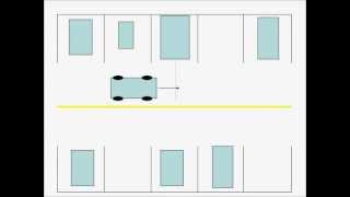 DRIVING  CONDUIRE  3  Stationnement Reculon Backup Parking 90 degrees ec XLACE HelpAidewmv [upl. by Arocet]