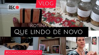 O DIA RENDEU 😊 COLOQUEI MEUS PANINHOS DE NATAL ❣️ TERMINEI DE ENVELOPAR A PAREDE 🧱 VLOG DA VIDA REAL [upl. by Ellak393]