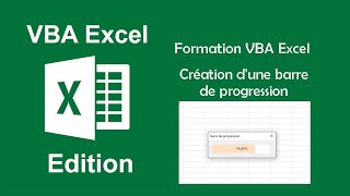 Formation VBA Excel  Création dune barre de progression [upl. by Boutis947]