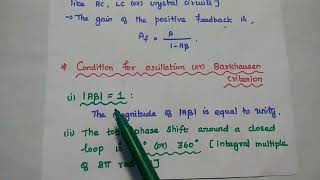 Basics of Oscillator  Definition Condition for Oscillation Applications of Oscillators [upl. by Milt]