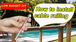 How to install cable railing  Muzata installation tutorial 2019 CR23 [upl. by Asilehs27]