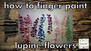 How to Finger Paint Flowers  Step by Step  Art for Kids [upl. by Falk779]