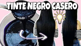 CREA TU TINTE NEGRO EN CASA DURADERO SIN QUIMICOS Y SIN AMONÍACO😲CUBRE CANAS tintes cabellolindo [upl. by Burrus]