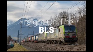 4K Freight Trains Along The Swiss BLS North Ramp Part 1  April 2019 [upl. by Nwavahs]