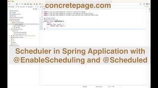 Scheduler in Spring Application with EnableScheduling and Scheduled [upl. by Kaliope]