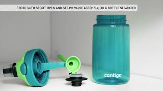 Contigo Kids Easy Clean Lid  How to Clean Video [upl. by Auqenat]