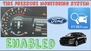 TPMS  ENABLED  Digital Display  Forscan  Ford Mondeo Edge Explorer Galaxy SMax [upl. by Tirza]