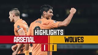 Jimenez strikes at the Emirates  Arsenal 11 Wolves  Highlights [upl. by Inwat]