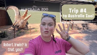 Vlog 11  Trip to Australia Zoo  Robert Irwin does Croc Show [upl. by Samford]