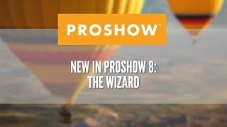 Part 1 Using the Wizard in ProShow 8 [upl. by Nevla]