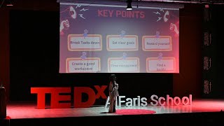 Approaches For Addressing And Overcoming Procrastination  Yara Alajmi  TEDxAl Faris School [upl. by Solegnave943]