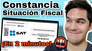 Constancia de situación fiscal SAT 📥 I DESCÁRGALA EN 2 MINUTOS [upl. by Ldnek]