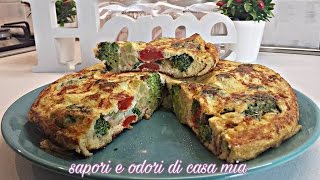 FRITTATA COL BROCCOLI OMELETTE WITH BROCCOLITORTILLA CON BRÓCOLI [upl. by Zumstein]