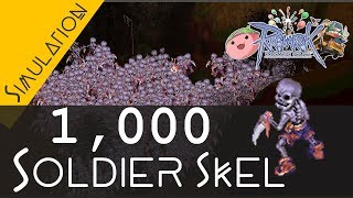 Ragnarok Online Simulation 1000 SOLDIER SKELETON Farming zeny [upl. by Eynaffit814]