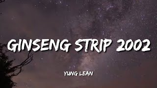 Yung Lean  Ginseng Strip 2002 Lyrics  b come and go but you know i stay [upl. by Stirling]