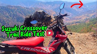 Suzuki Crossover Trail Ride Reviews  Honda XRM fi vs Suzuki Raider Crossover  Mt Ugo [upl. by Ahsykal]