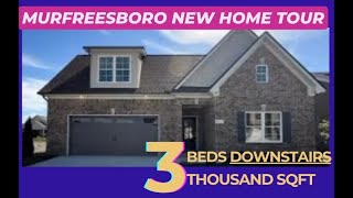 3000 sqft Home Tour Murfreesboro TN  3 Beds Downstairs Bed Bath Bonus Upstairs  Nashville Suburb [upl. by Glad764]