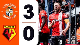 Luton 30 Watford  Highlights [upl. by Atsylak]