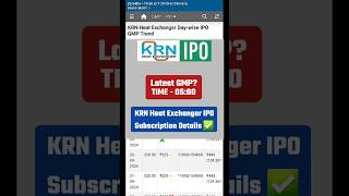 KRN Heat Exchanger IPO Review KRN Heat Exchanger IPO Subscription Details [upl. by Nunci956]