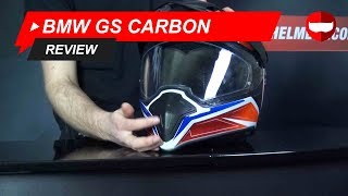 BMW GS Carbon FullFace Helmet Review  ChampionHelmetscom [upl. by Lazaruk]