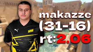 CS2 POV NAVI Junior makazze 3116 rt206 vs FACEIT anubis  FACEIT PRO DEMO [upl. by Aissatsana]