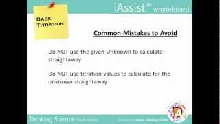 Back Titration A Level Chemistry [upl. by Tobye]