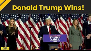 US Election Results 2024 Donald Trump Reclaims US Presidency In Remarkable Comeback  Trump Wins [upl. by Hehre]