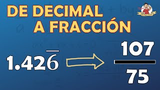 19 CONVERTIR DE DECIMAL A FRACCIÓN  Todos los casos [upl. by Elttil]