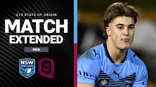 State of Origin 2024  NSW Blues U19 v QLD Maroons U19  Extended Highlights  NRL [upl. by Knight]